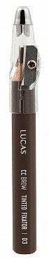 Карандаш восковый для бровей, 03 коричневый / CC Brow Tinted Wax Fixator