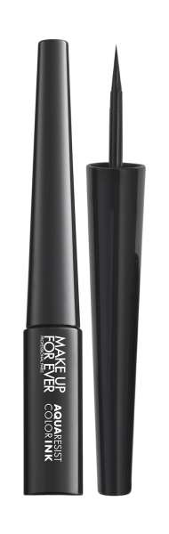 Make Up For Ever Aqua Resist Color Ink Liner Водостойкая жидкая подводка для глаз | 1 Matte Charcoal / Угольный (матовый)
