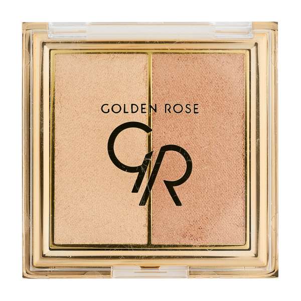 Golden Rose So Glow! Highlighter Duo Пудровый хайлайтер для лица | 102 Sunshine