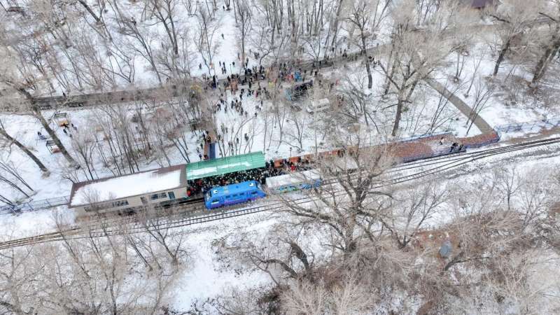 Детскую железную дорогу торжественно открыли в Семее