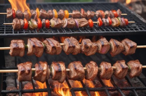 Мягкий шашлык из говядины: пошаговое плетение косички из мяса на углях