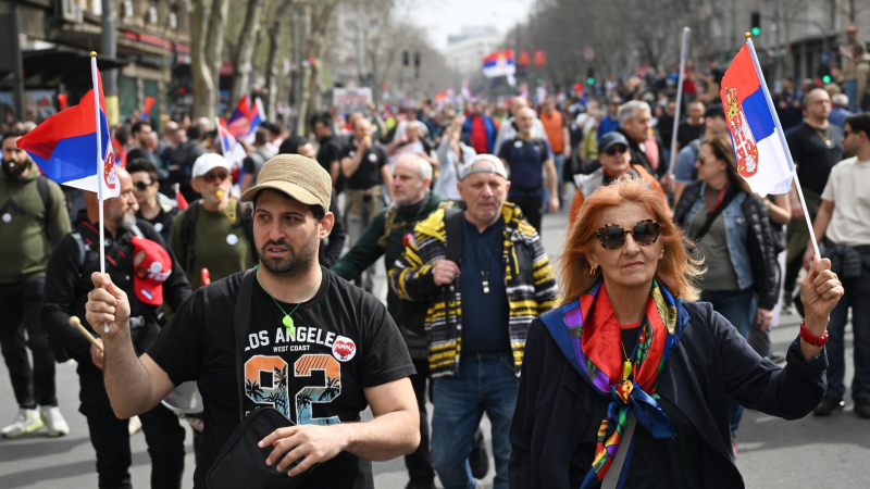 Иностранного вмешательства в протесты в Сербии быть не должно, заявил Вулин